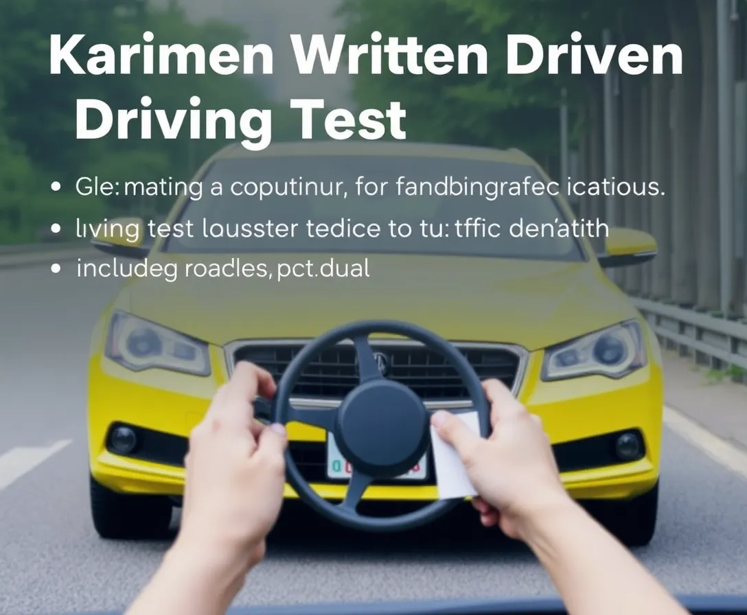 Karimen Test: Karimen Written Driving Test Quiz