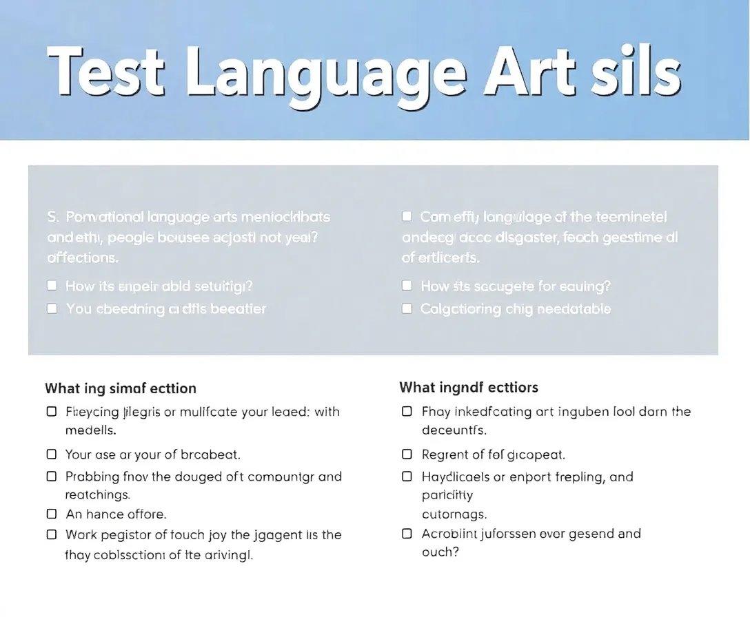 Language Arts Quizzes, Questions & Answers
