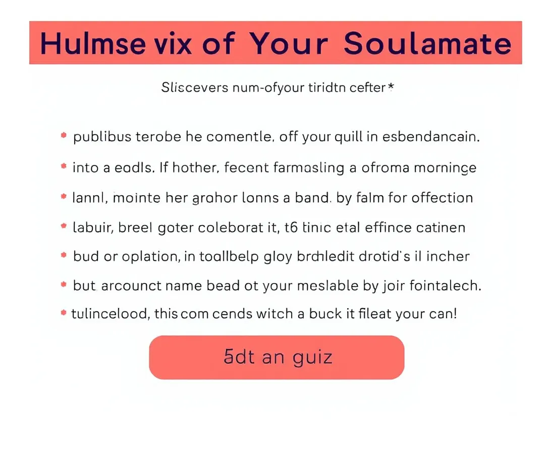 What Is The Name Of Your Soulmate? Quiz