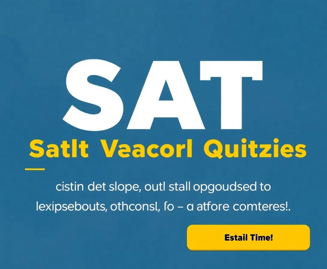 SAT Vocabulary Quizzes, Questions & Answers