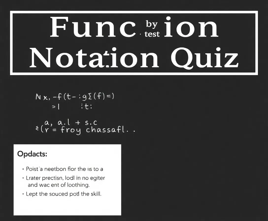 Grade 11 Modern Function Notation Quiz