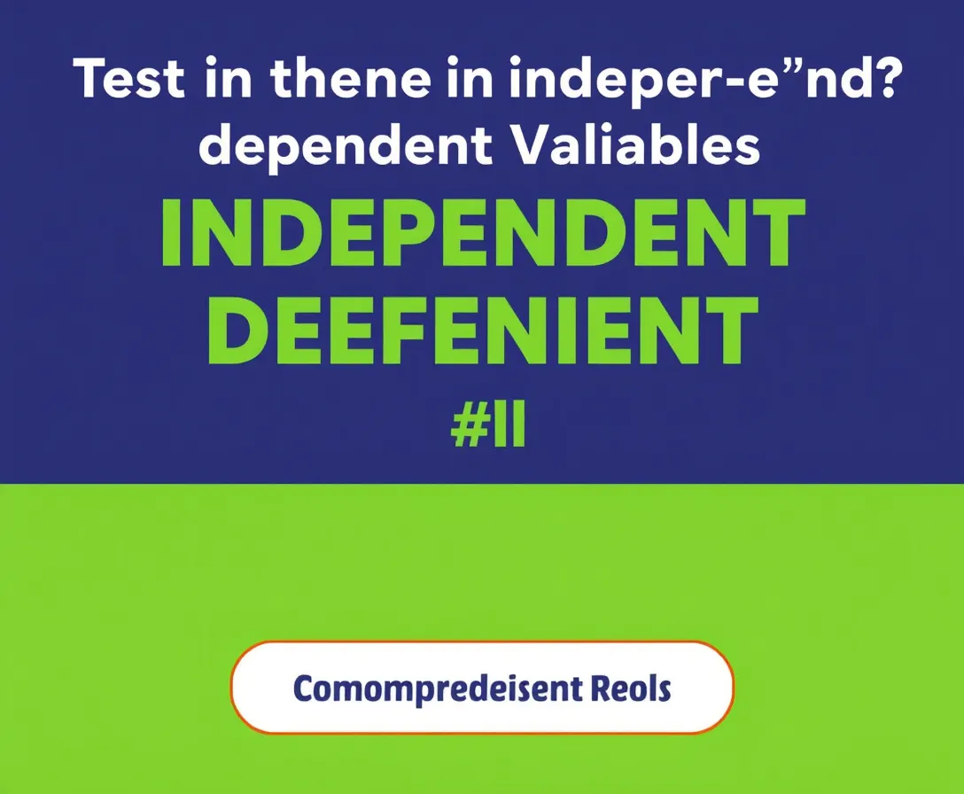 Independent And Dependent Variables Quiz