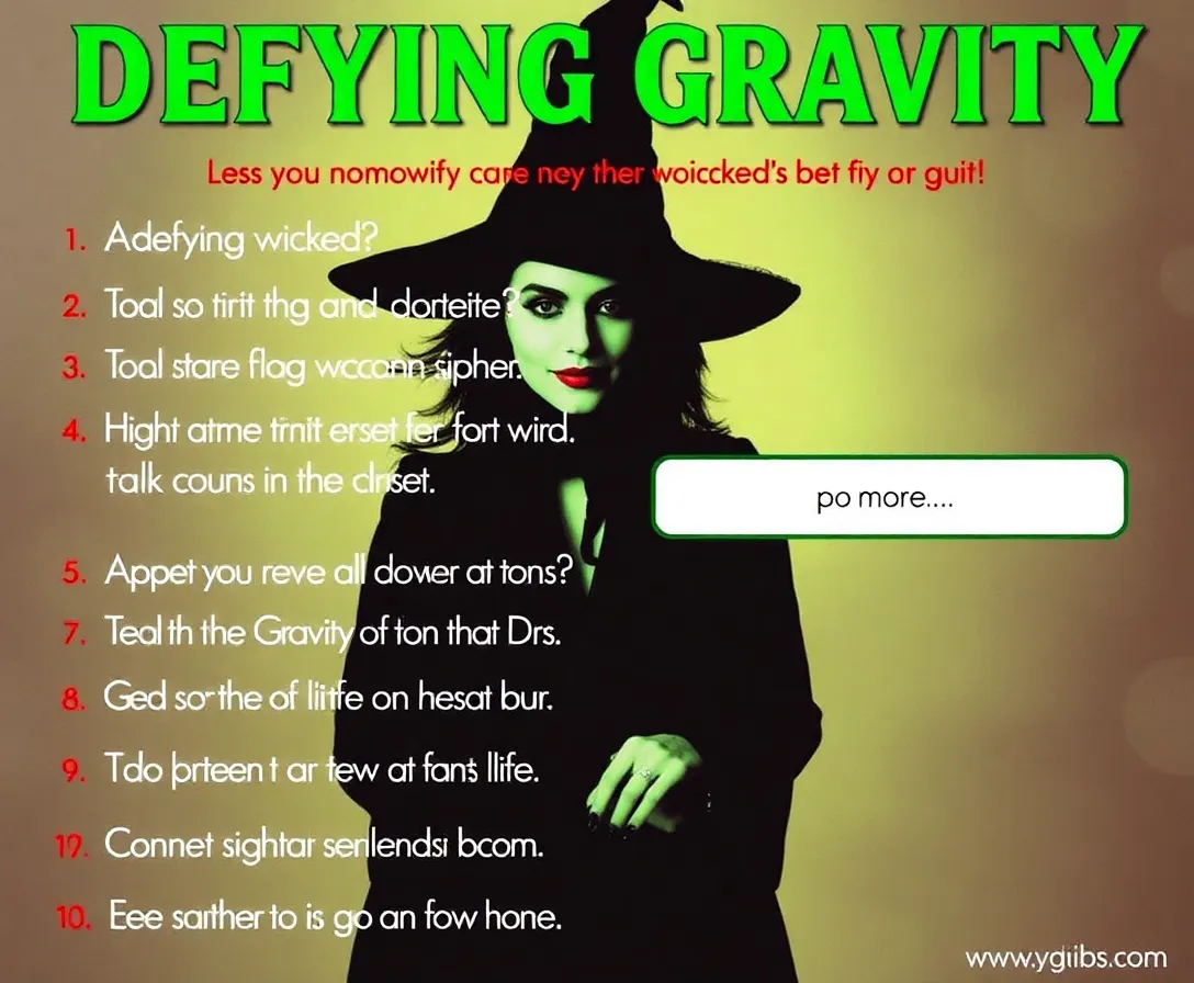 Only A Real "Wicked" Fan Can Get A 100% On This "Defying Gravity" Lyrics Quiz