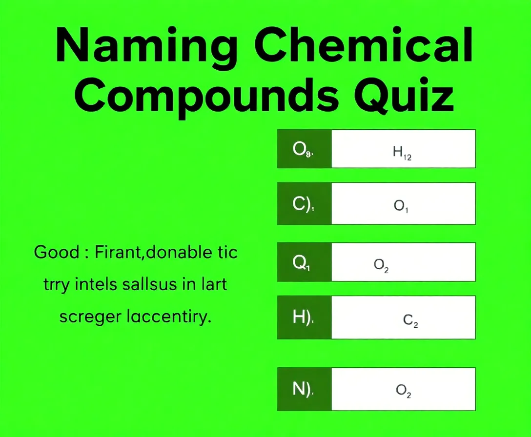 IUPAC Naming Quiz: Modern Chemical Compounds