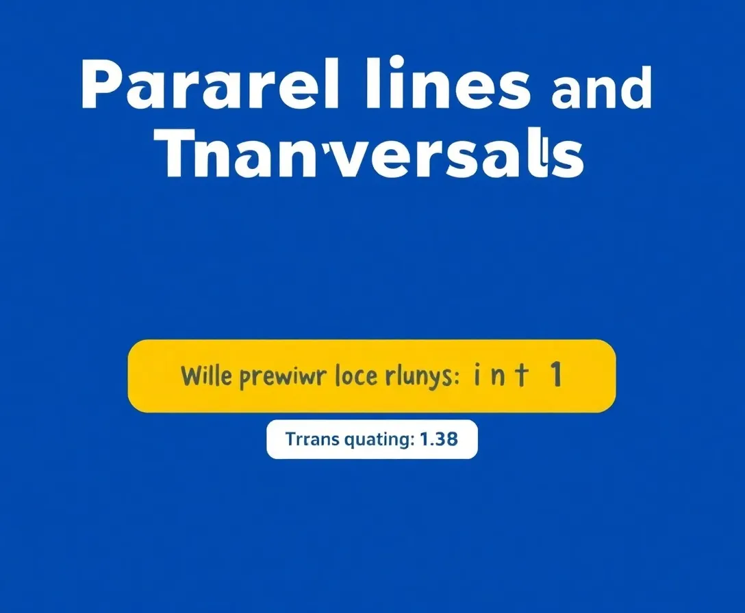 Quiz: Discover Your Knowledge Level on Parallel Lines and Transversals