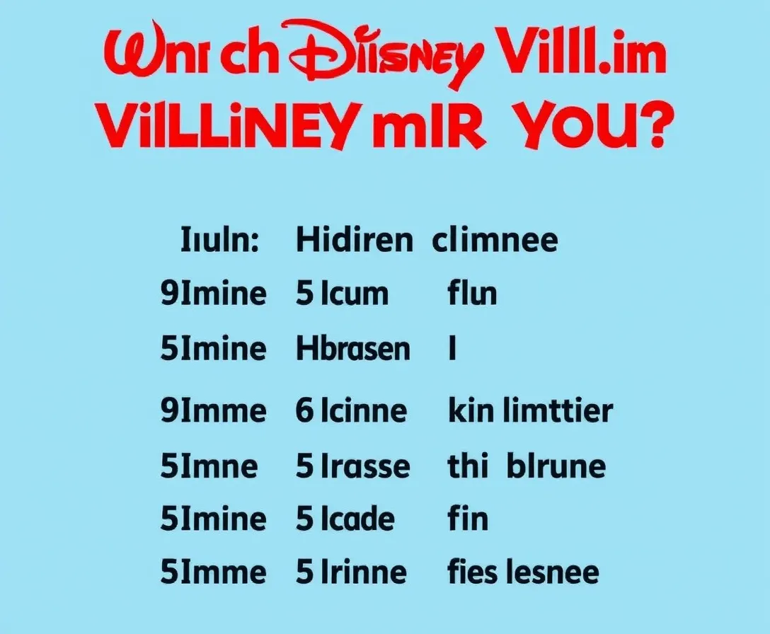 Which Disney Villain Are You?