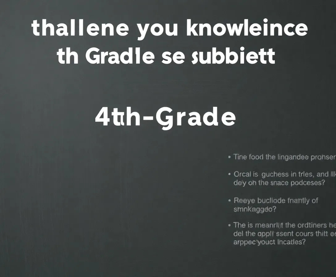 Are You Smarter Than A 4th Grader? Take This Quiz And Find Out