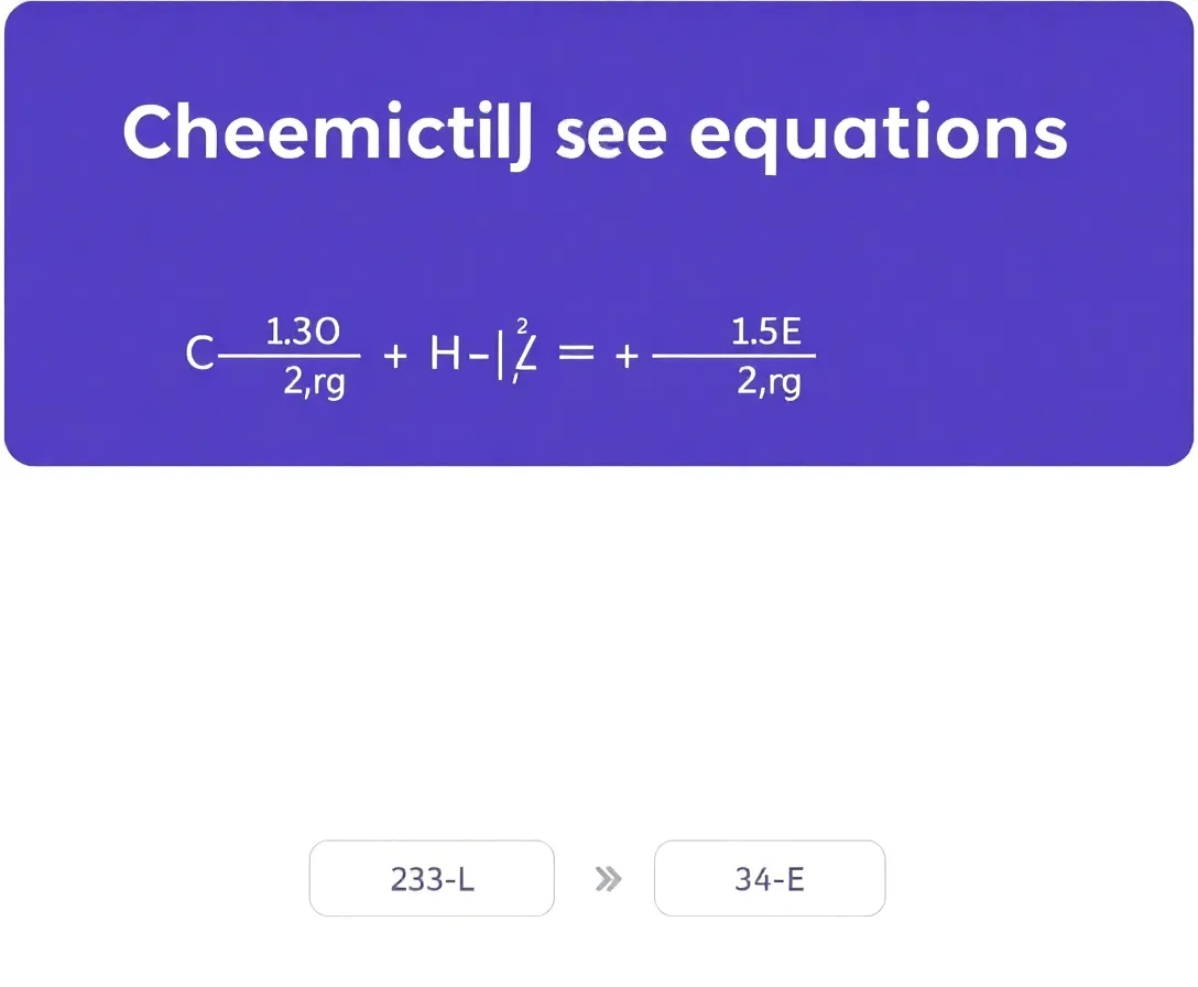 Balancing Chemical Equations Quiz