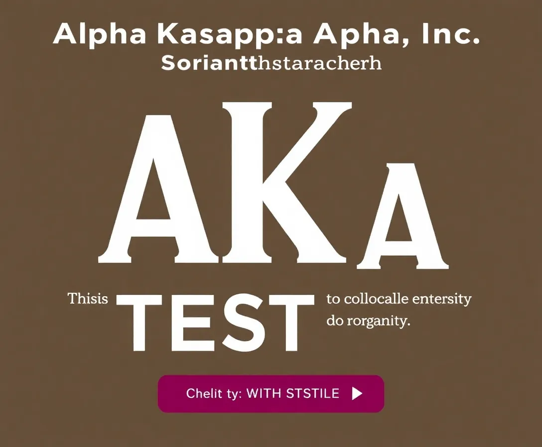 Aka Test: Alpha Kappa Alpha Quiz
