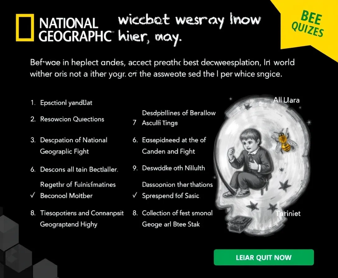 National Geographic Bee Quizzes, Questions & Answers