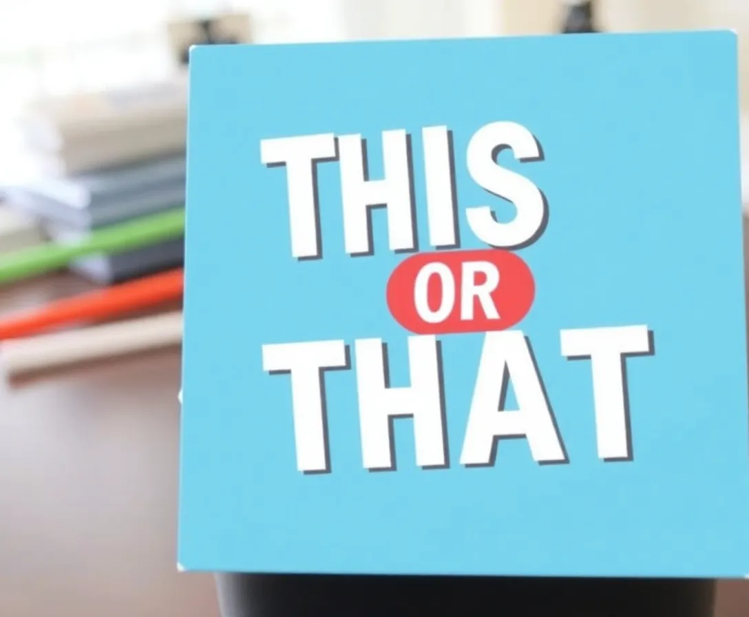 It's Time For A Good, Old-Fashioned Game Of 'This Or That'