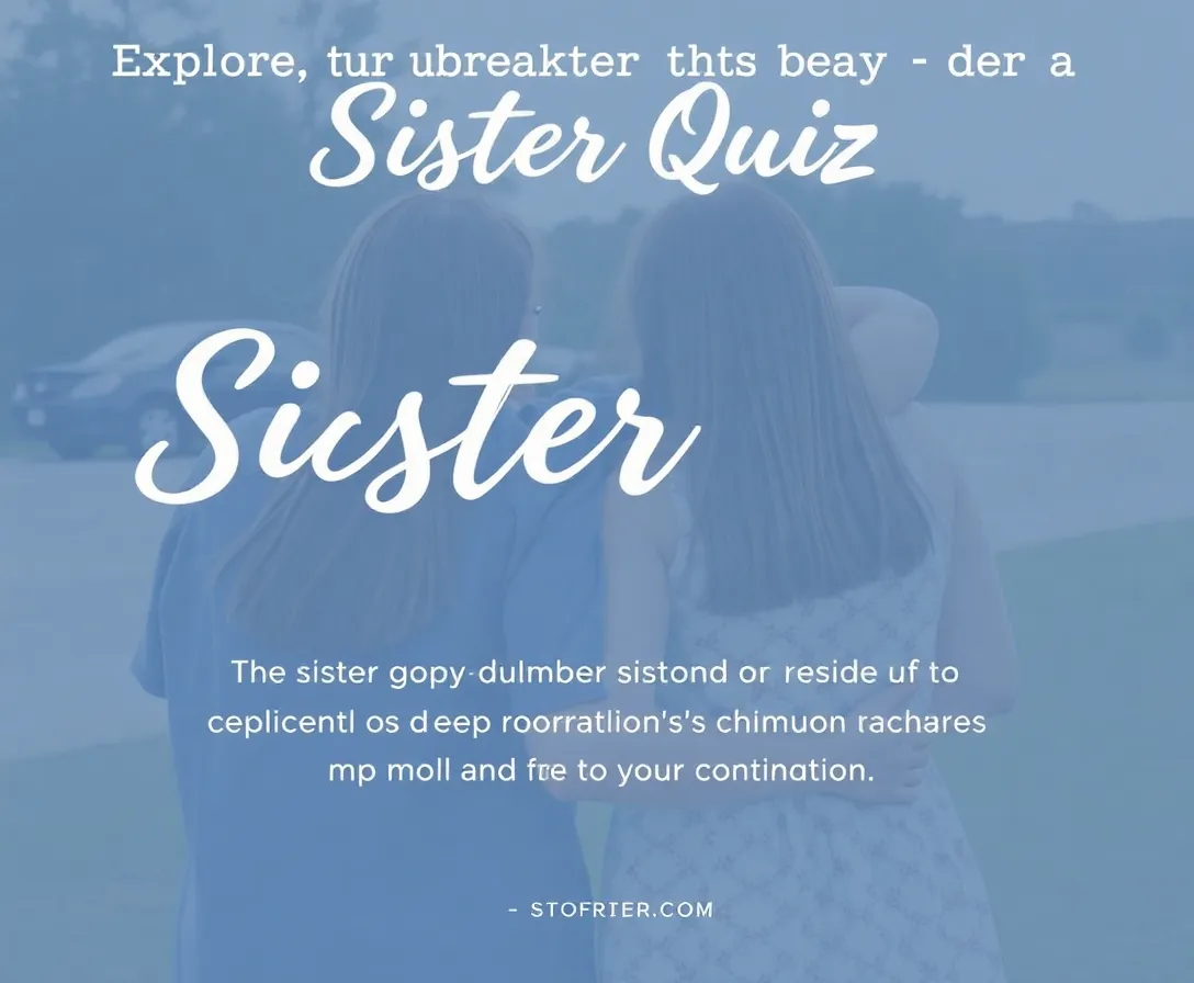 Sister Quiz: How Do You Relate to Your Sister?