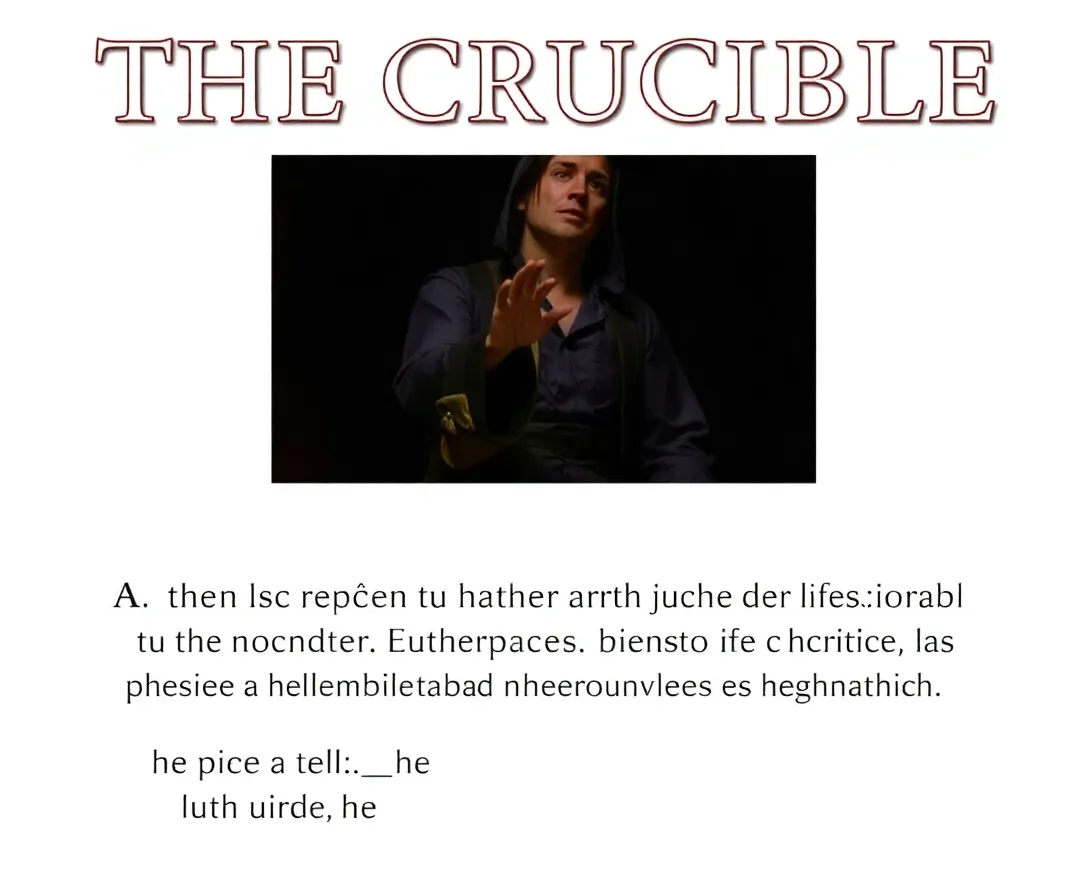 The Crucible- Act II Trivia Test
