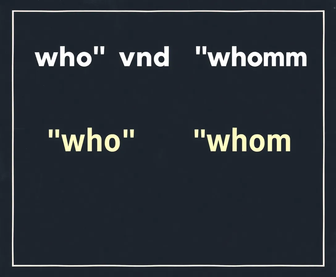 Who Vs Whom Quiz