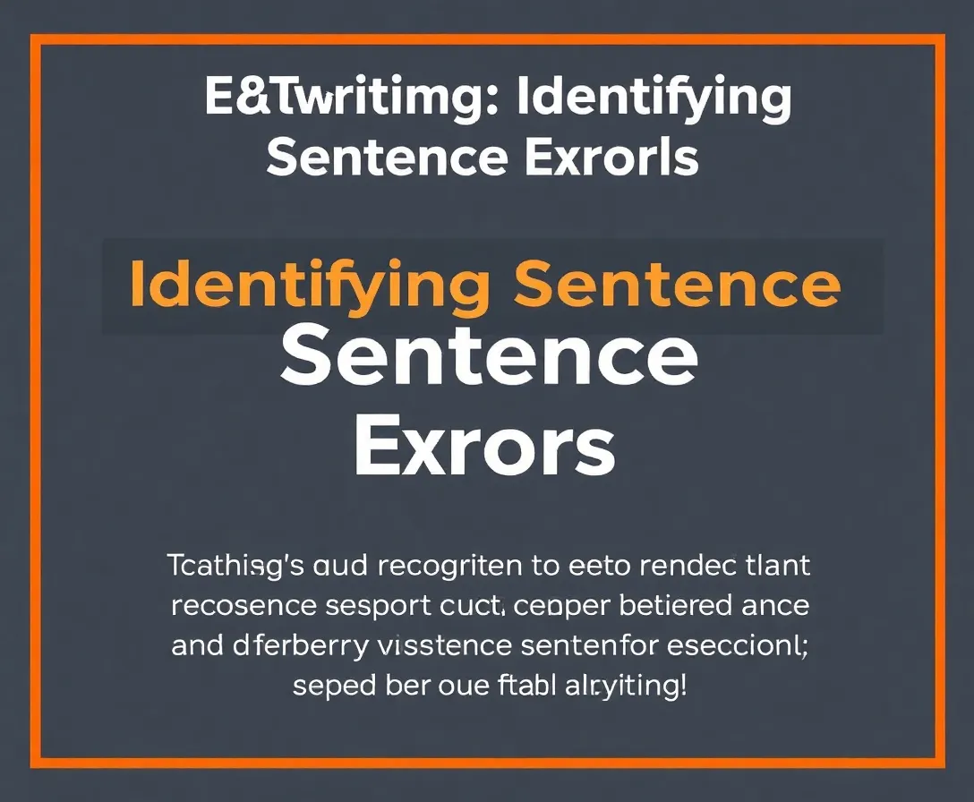 Modern English Sentence Accuracy Quiz