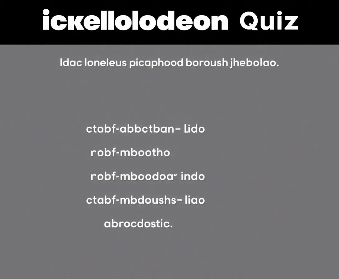 Ultimate Nickelodeon Trivia Quiz