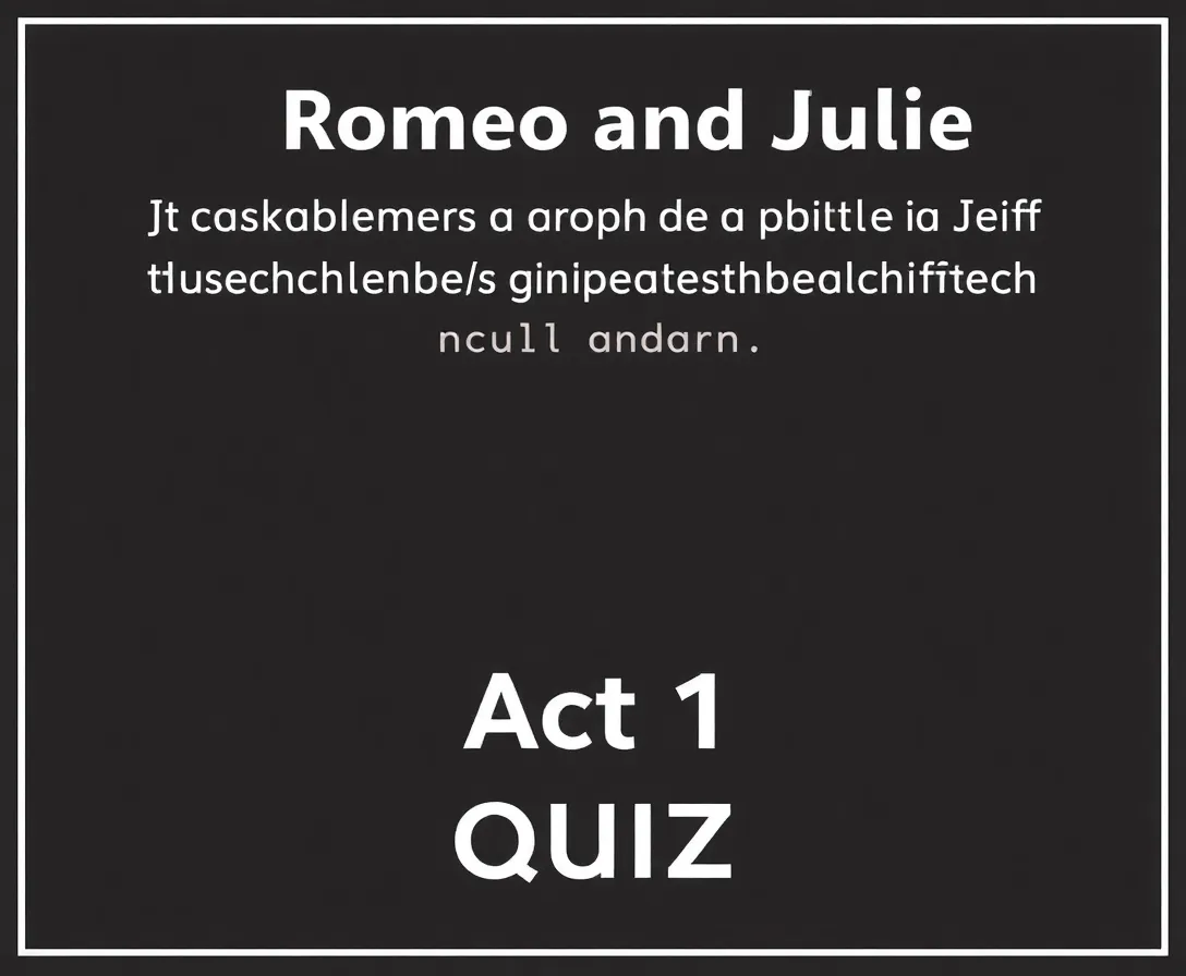 Modern Romeo And Juliet Quiz