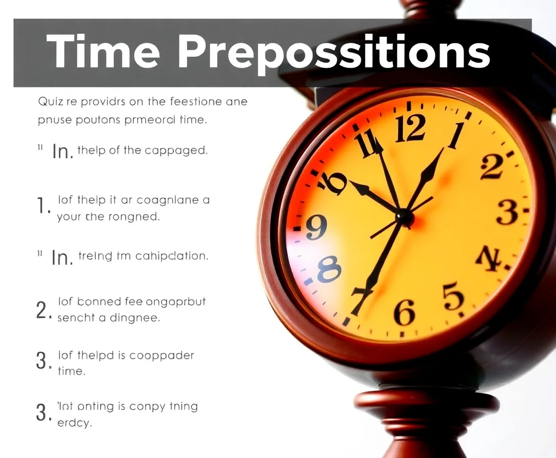 Modern Prepositions of Time Quiz
