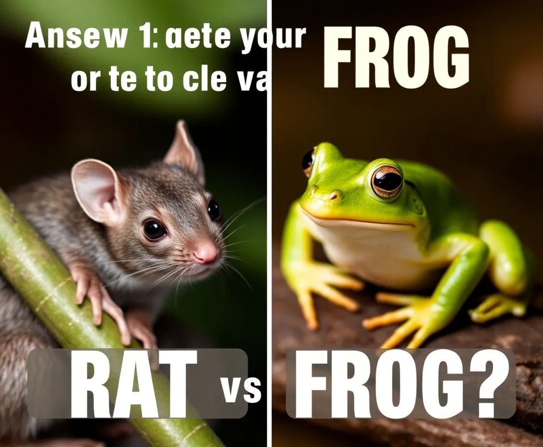 Answer 11 Quick Questions To Find Out If You're A Rat Or A Frog