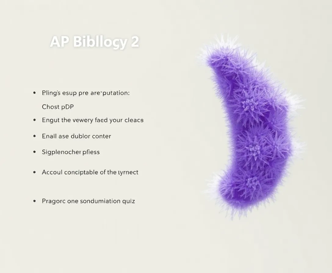 Modern Biology Knowledge Check