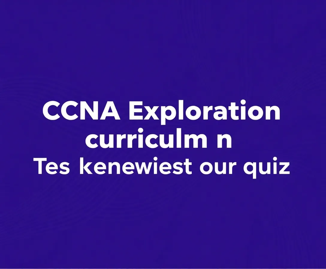 CCNA Network Fundamentals Quiz