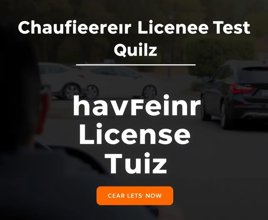 Chauffeur License Test Quiz