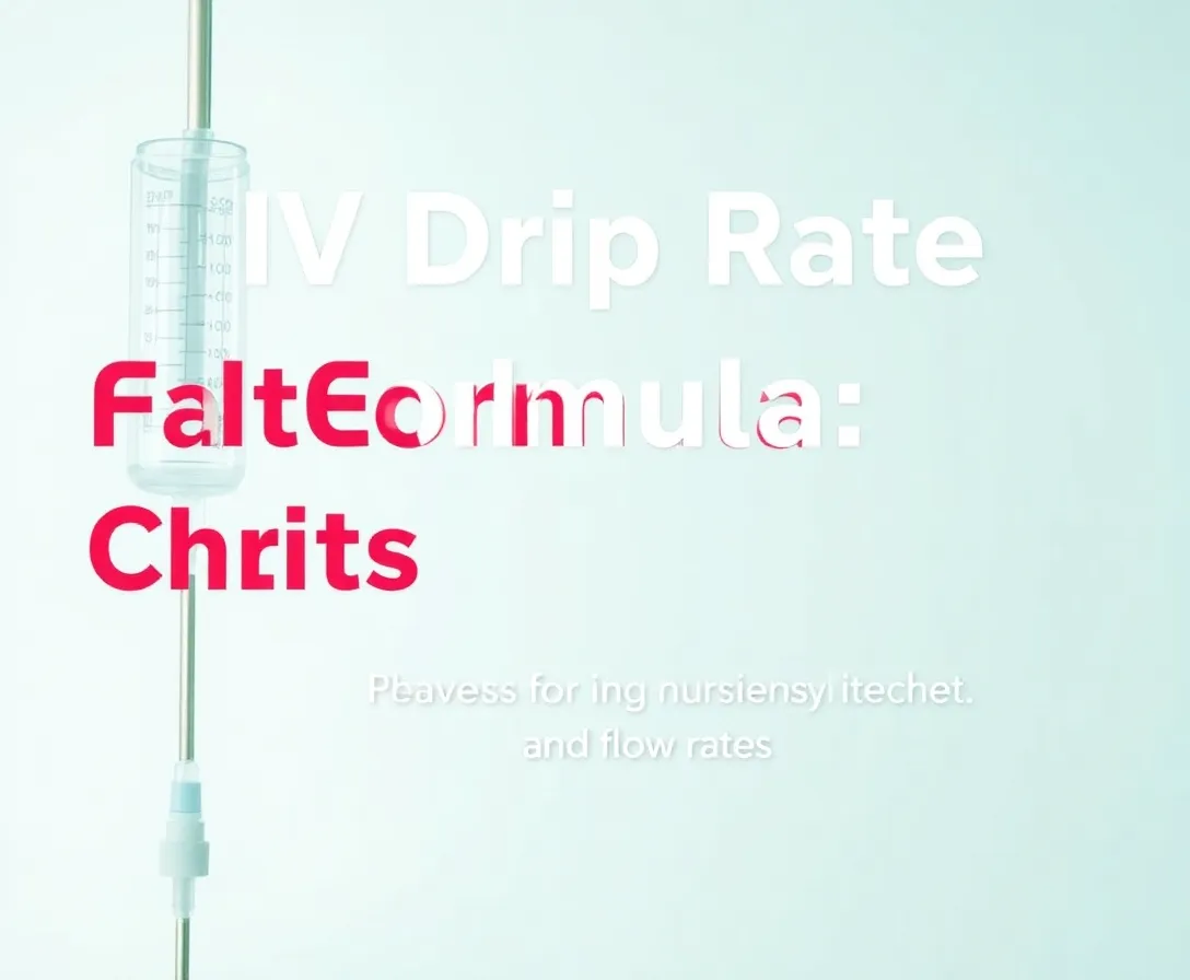 IV Drip Rate Formula: Calculation Practice Quiz!