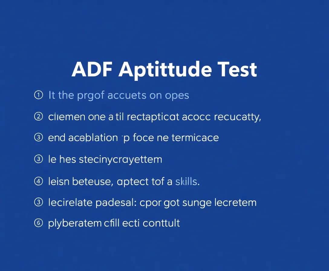 ADF Aptitude Test Practice