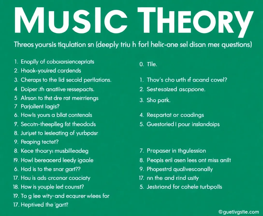 Music Theory Quizzes, Questions & Answers