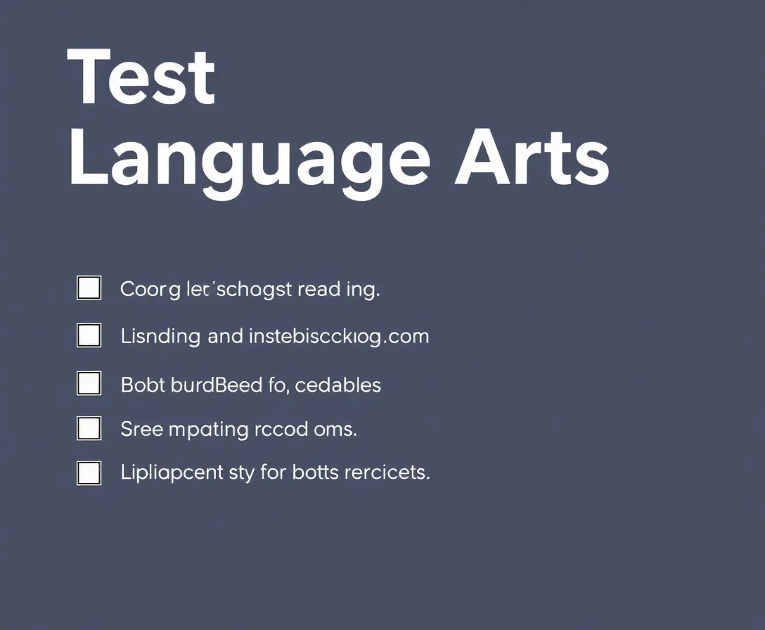 Modern Language Arts Quiz