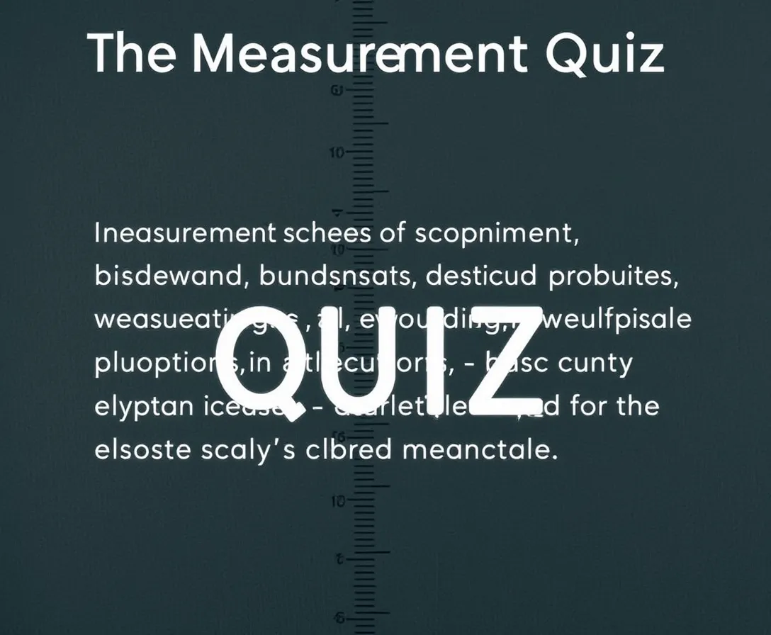 The Measurement Quiz
