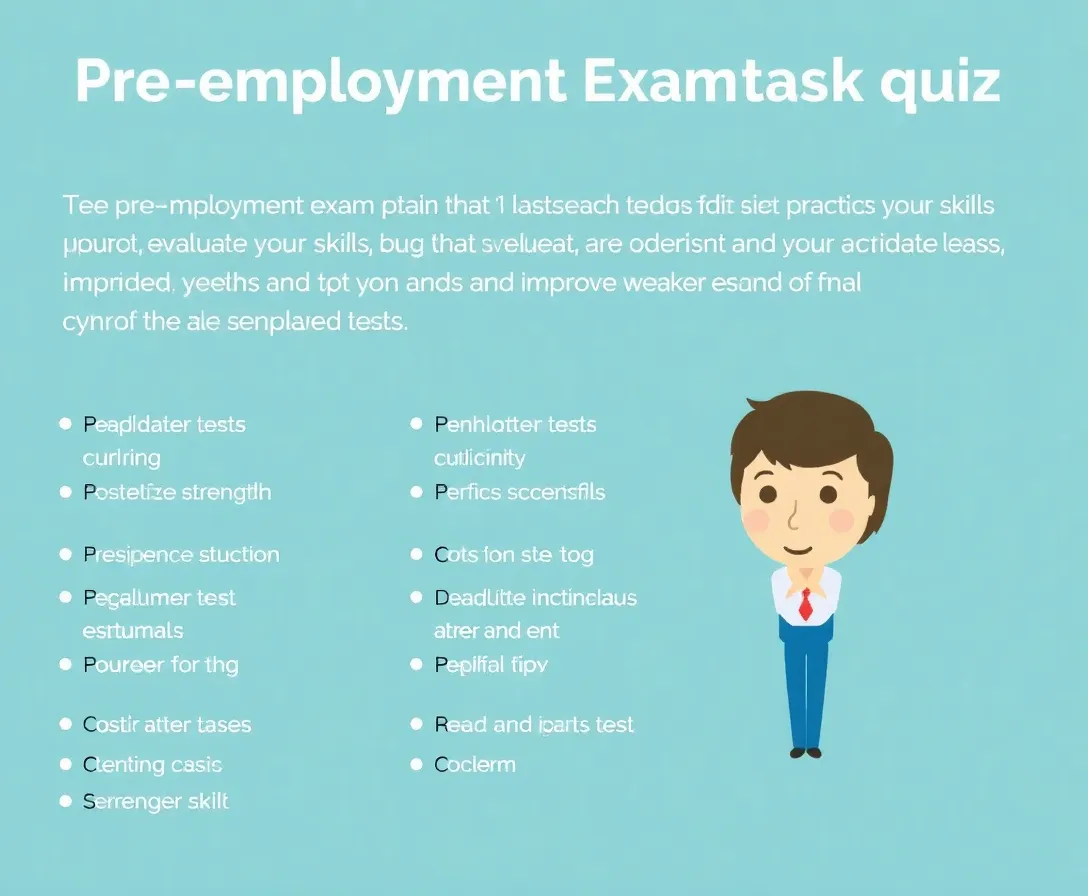Updated Pre-employment Exam Sample Quiz