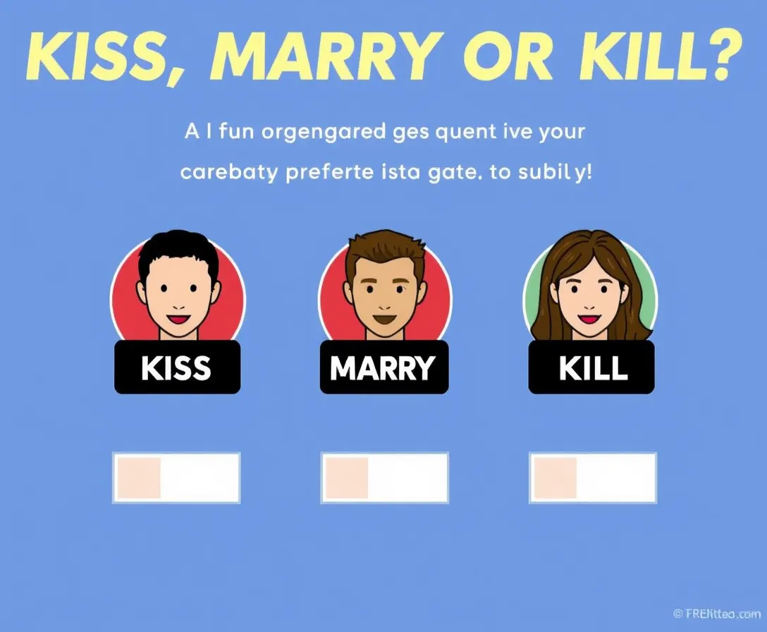 Kiss, Marry, Or Kill Celebrities Quiz