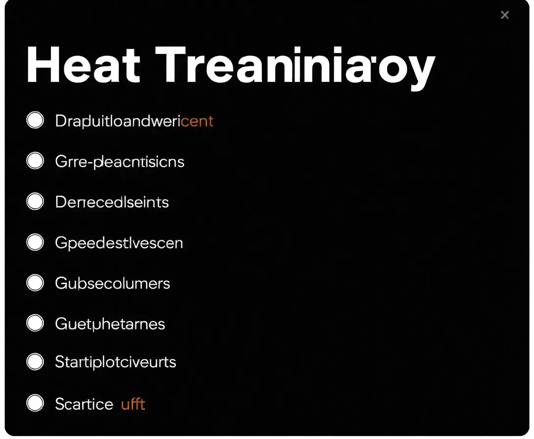 Modern Heat Treatment Knowledge Test