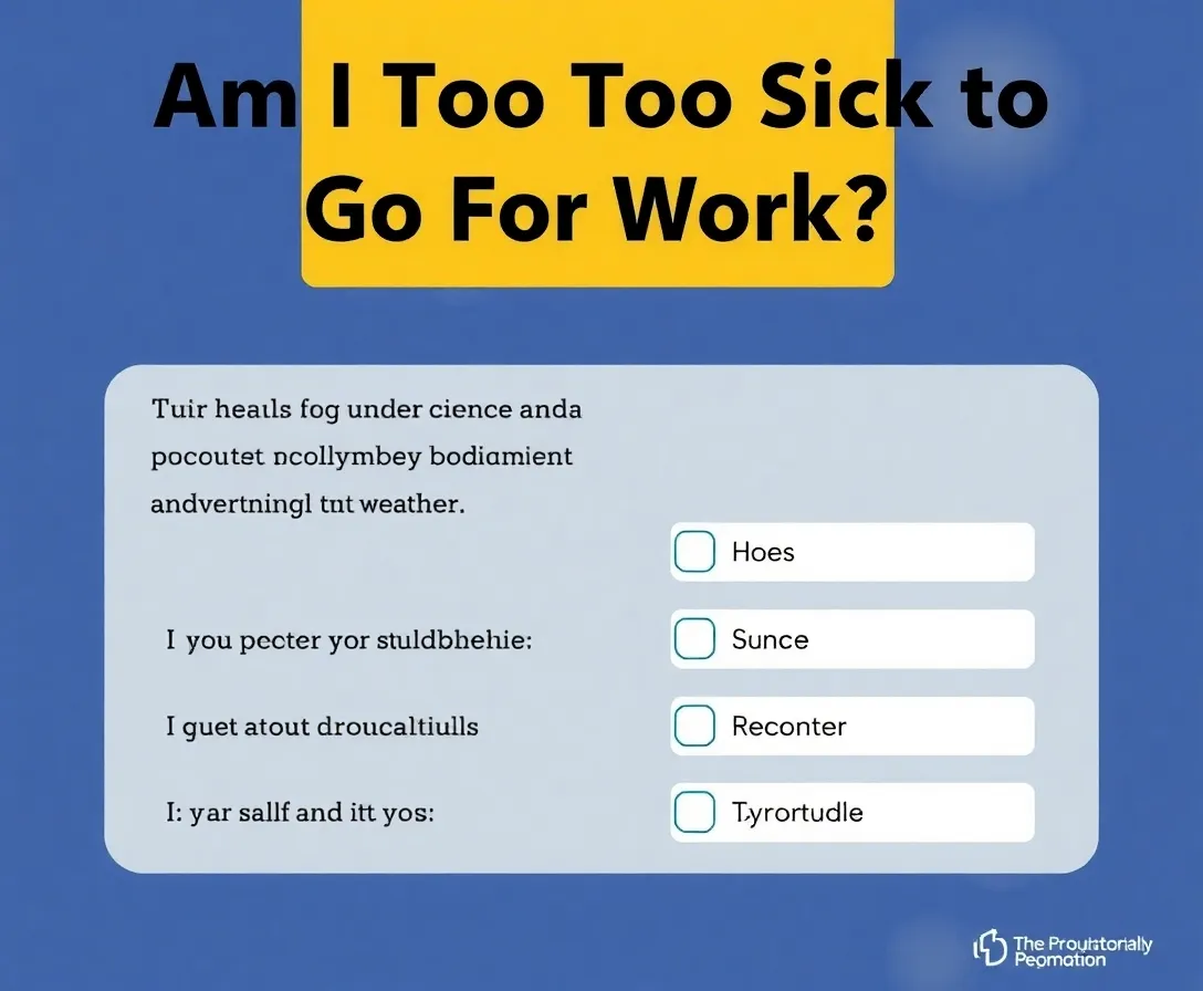 Am I Too Sick to Go For Work? Quiz
