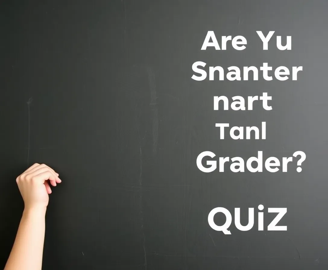 Are You Smarter Than A 2nd Grader? Quiz