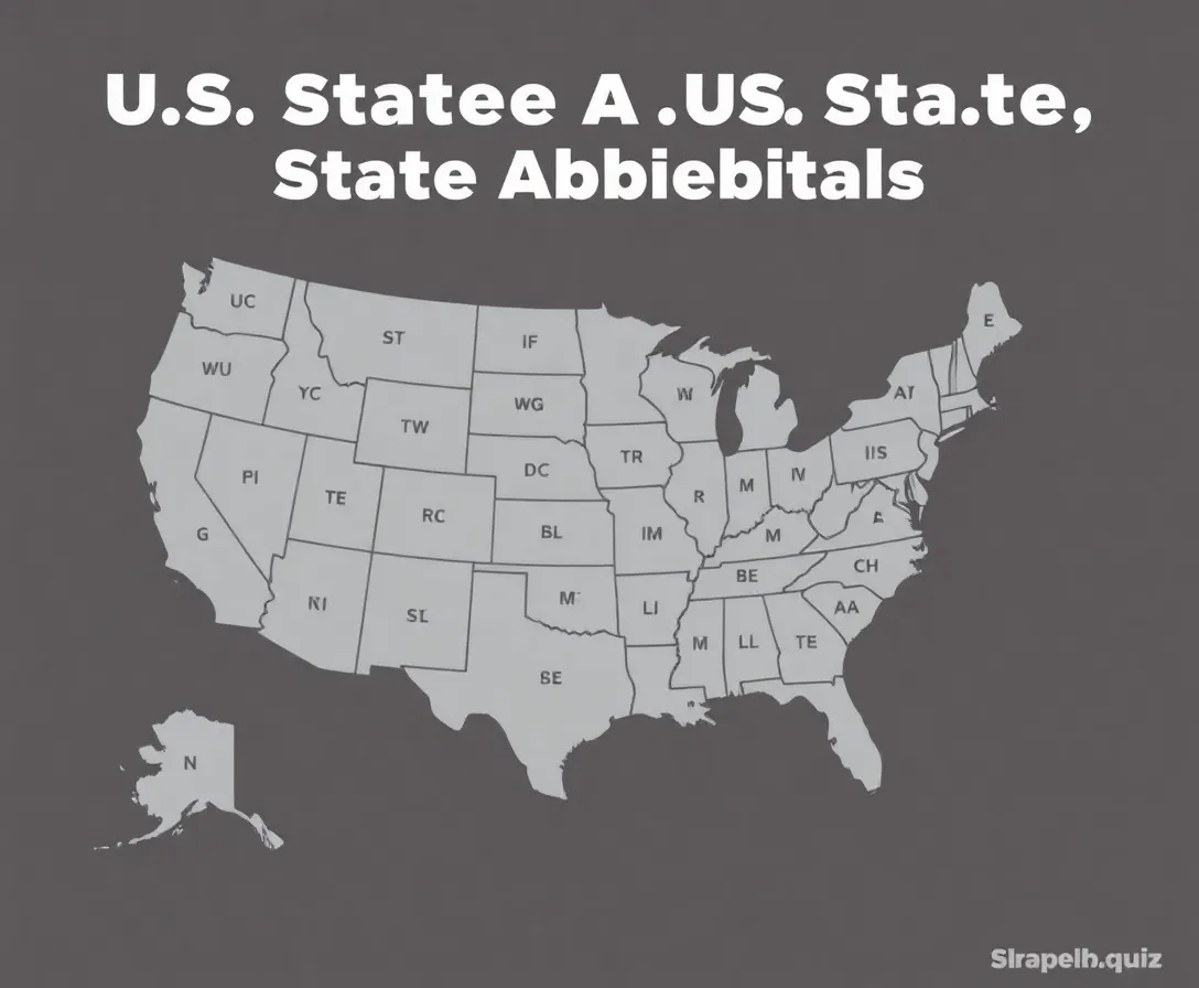 States And Its Abbreviations! Trivia Quiz