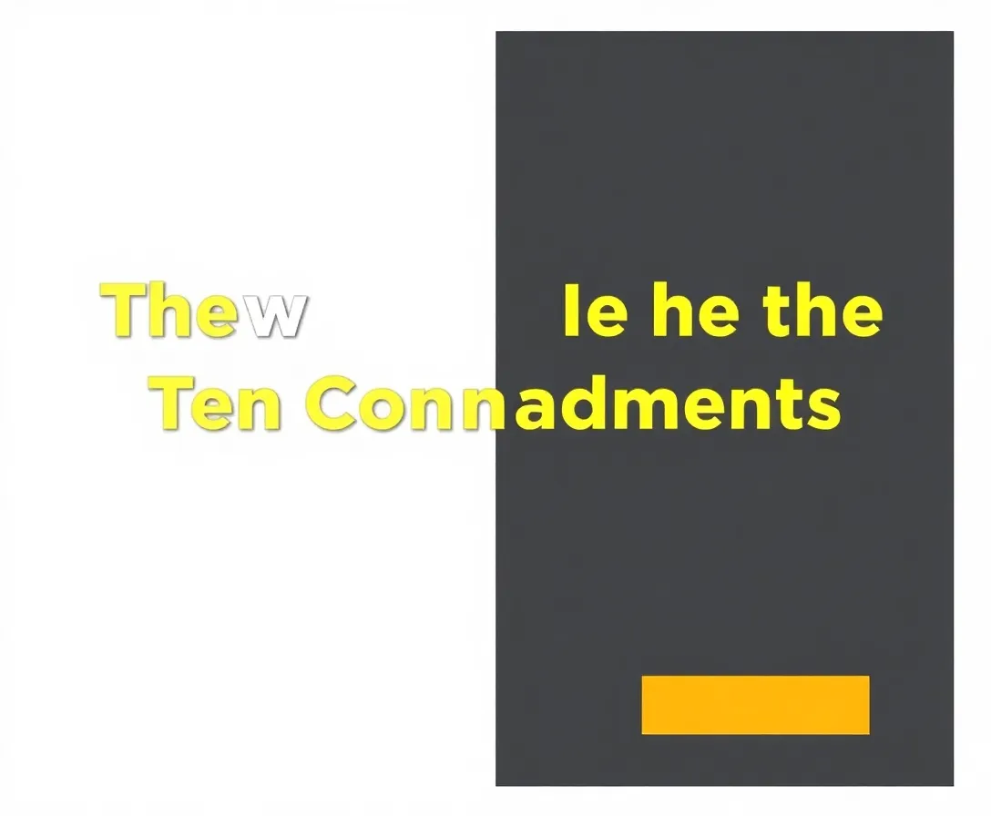 Modern Commandments Quiz