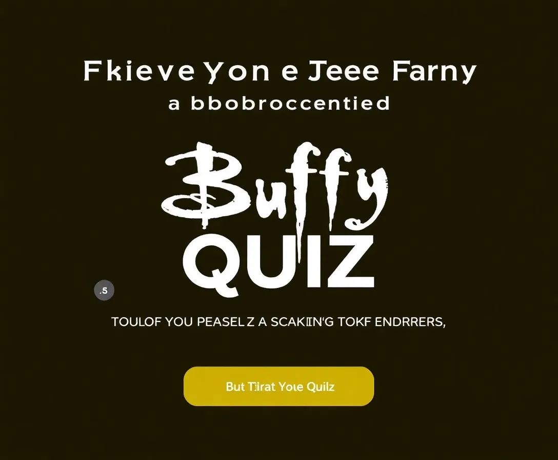 The Ultimate Buffy The Vampire Slayer Quiz