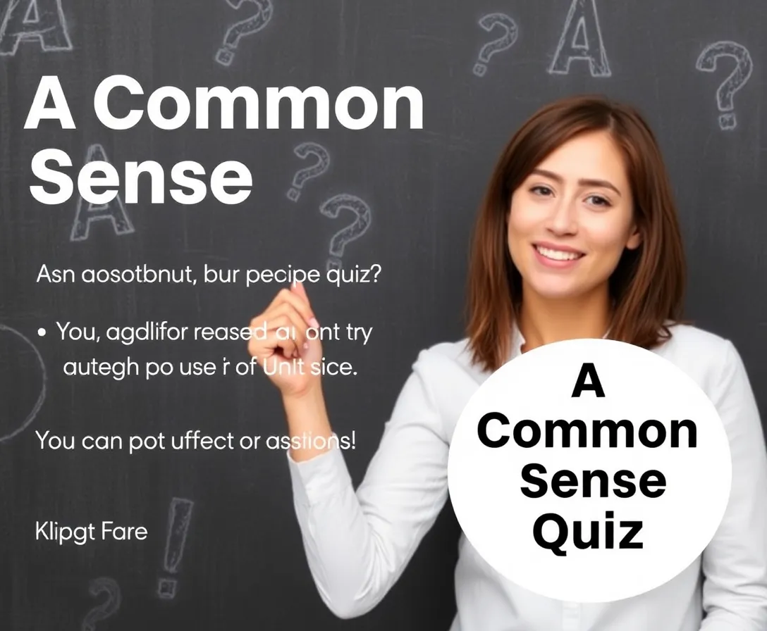 A Common Sense Quiz