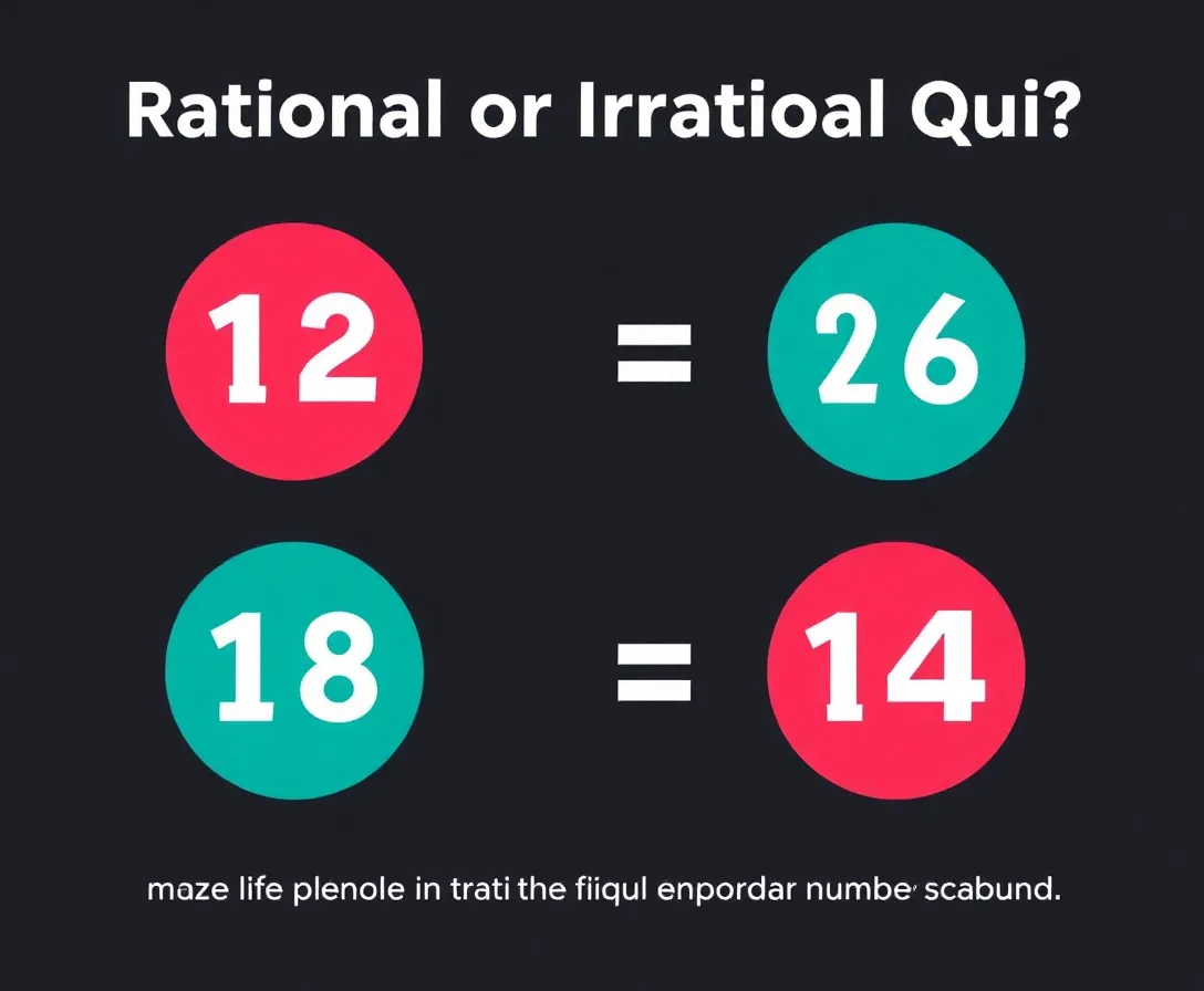 Number Identification: Rational Or Irrational Quiz