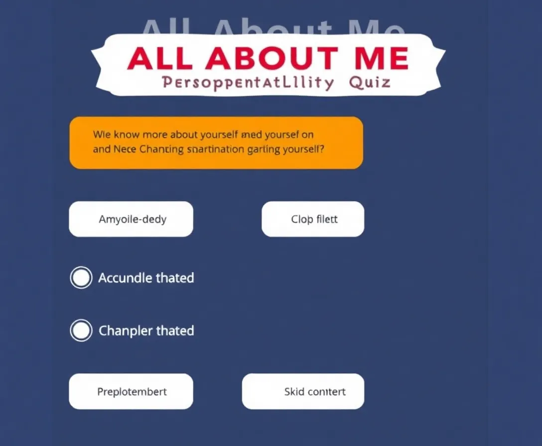 All About Me Personality Quiz