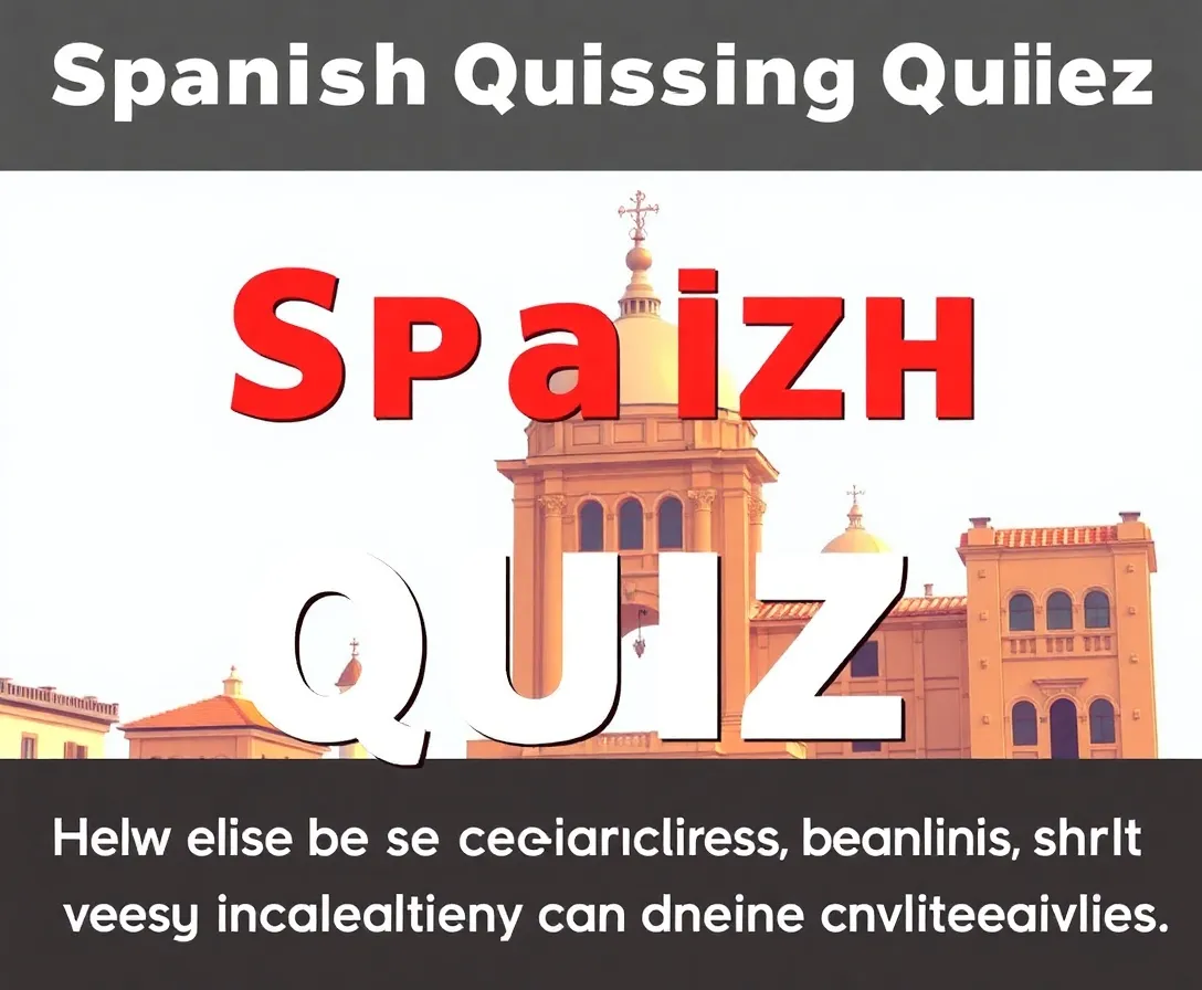 Modern Spanish Language Quiz for Beginners!
