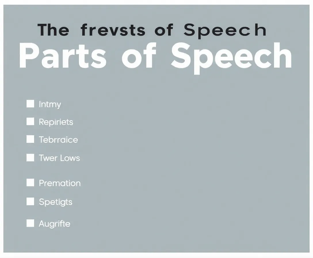 Identifying Parts Of Speech Quiz