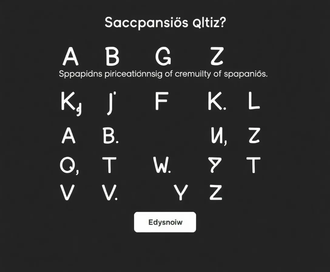 The Ultimate Spanish Alphabet Test