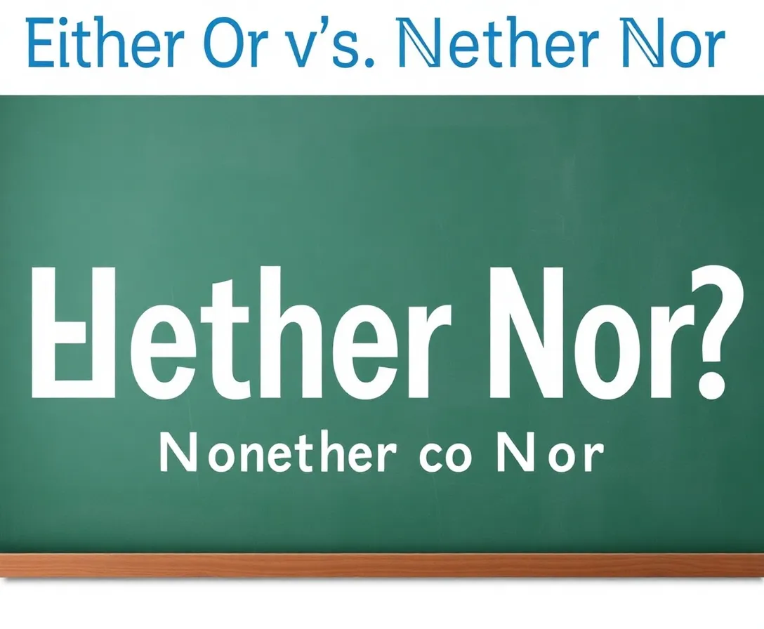 Either Or Vs. Neither Nor Quiz Questions And Answers