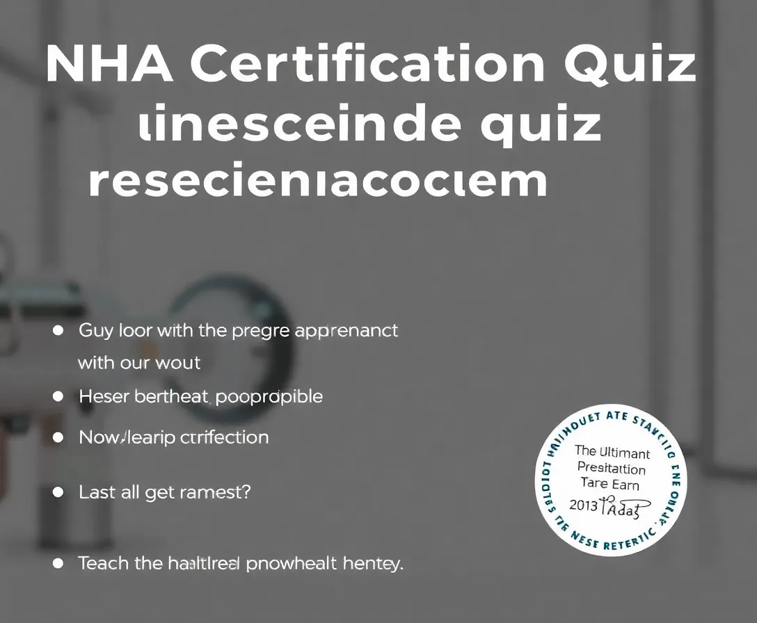 The Ultimate NHA Certification Exam Preparation Quiz!