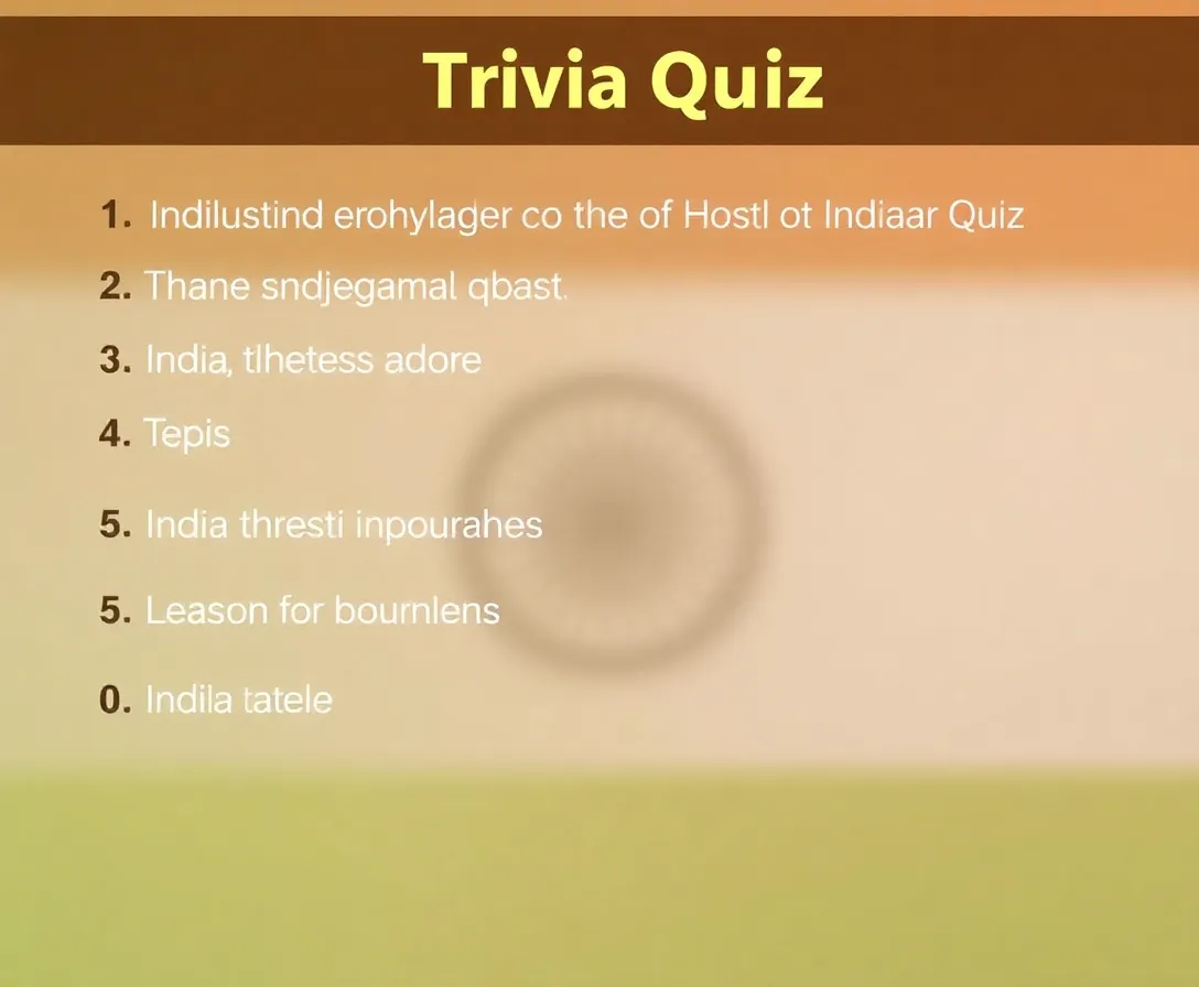 Ultimate Trivia Questions On India! Quiz