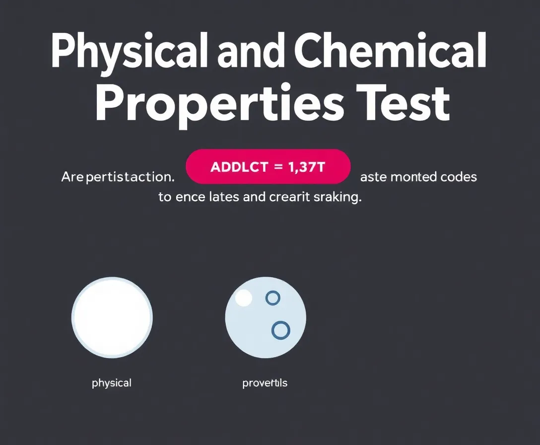 Physical And Chemical Properties Test: Explore Your Knowledge