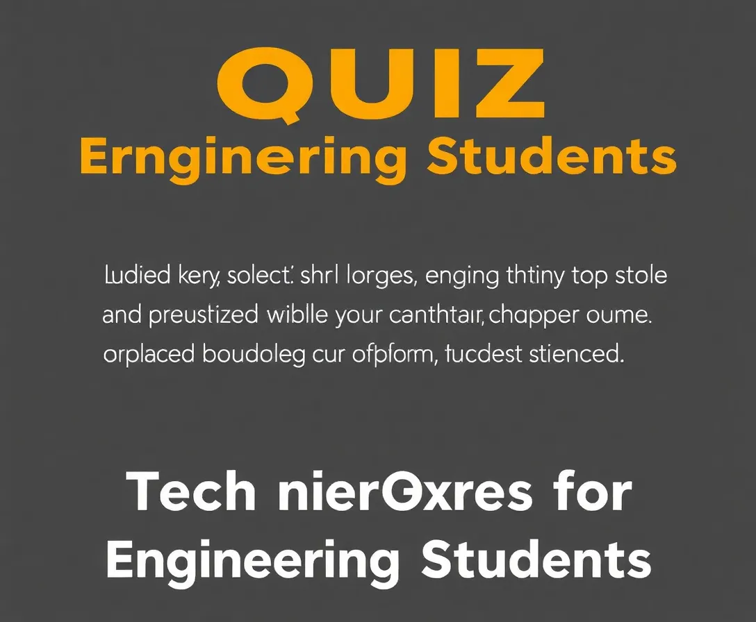 Technical Quiz Questions For Engineering Students